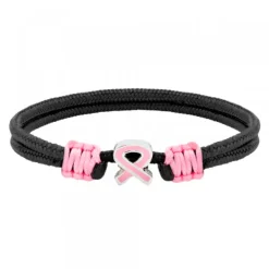Pulsera Contra el Cáncer de Máma Lazo Rosa*Eguzkilore Clearance