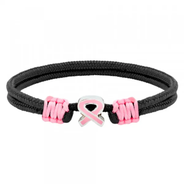 Pulsera Contra el Cáncer de Máma Lazo Rosa*Eguzkilore Clearance