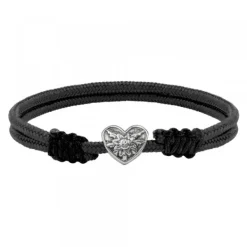 Pulsera Corazón Charm de Plata*Eguzkilore Online