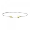 Pulsera Corazón y de Plata Dorada*Eguzkilore Hot