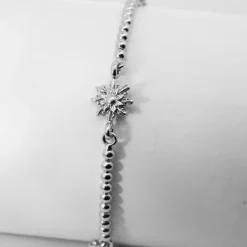 Pulsera de Plata con 3 y Eslabones Grafilada*Eguzkilore Hot