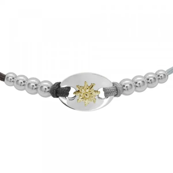 Pulsera Donna Macramé de Plata Bicolor*Eguzkilore Discount