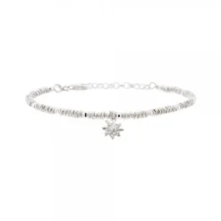 Pulsera Cadena Mallina Facetada Plata*Eguzkilore Outlet