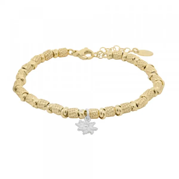 Pulsera Troquelada Plata Dorada*Eguzkilore New