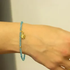 Pulsera Elástica Turquesa con*Eguzkilore Discount