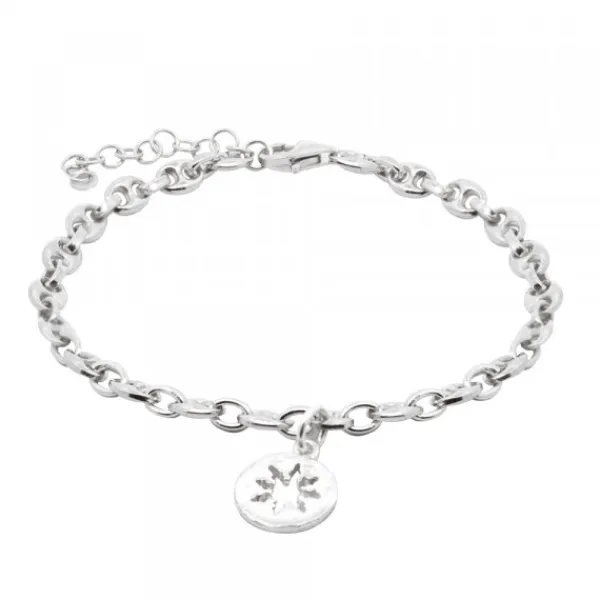 Pulsera Eslabón Barco Plata*Eguzkilore Hot