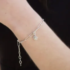 Pulsera Eslabones Martelé de Plata*Eguzkilore Online
