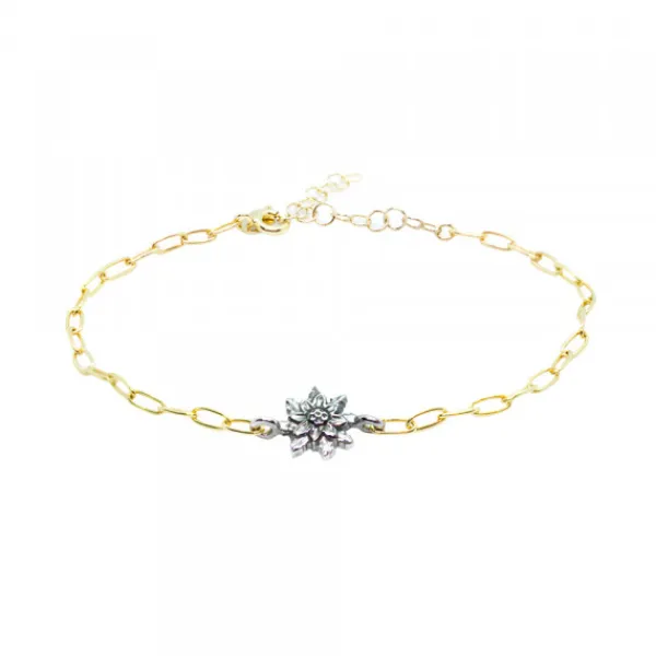 Pulsera Eslabones Plata Dorada y Plata*Eguzkilore