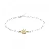 Pulsera Eslabones Plata y Dorado*Eguzkilore Sale