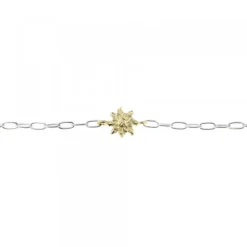 Pulsera Eslabones Plata y Dorado*Eguzkilore Sale