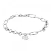 Pulsera Eslabones y Aros Plata*Eguzkilore Outlet