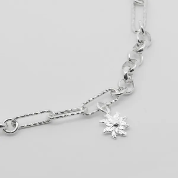 Pulsera Eslabones y Aros Plata*Eguzkilore Outlet