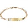 Pulsera Hungarina Bebé Oro Bicolor 14,5cm Personalizable*Eguzkilore Clearance
