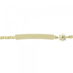 Pulsera Identidad Plata Dorada Personalizable*Eguzkilore Discount