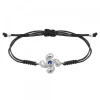Pulsera Lauburu Berria Plata y Circonita Azul*Eguzkilore Hot