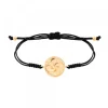 Pulsera Lauburu Redondo Plata Dorada Negra*Eguzkilore Best