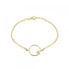 Pulsera Luna Llena de Plata Dorada*Eguzkilore Online