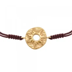 Pulsera Macramé Etrusca Mountain Plata dorada*Eguzkilore Online