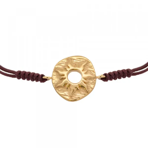 Pulsera Macramé Etrusca Mountain Plata dorada*Eguzkilore Online