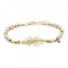 Pulsera Mari Bolitas Plata Dorada y Circonitas*Eguzkilore Best