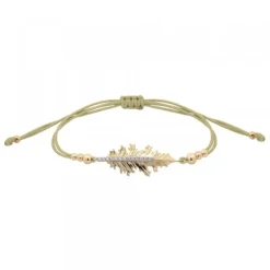 Pulsera Mari Plata Dorada y Circonitas Blancas*Eguzkilore Online