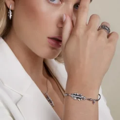 Pulsera Mari Plata y Circonitas Blancas*Eguzkilore Discount
