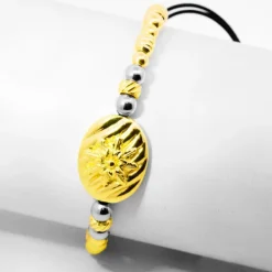 Pulsera Mask de Plata Dorada*Eguzkilore Sale