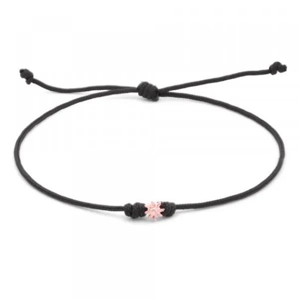 Pulsera Mik Negra Oro Rosa*Eguzkilore Best