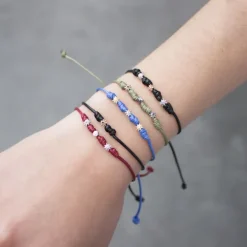 Pulsera Mik Negra Oro Blanco*Eguzkilore Sale