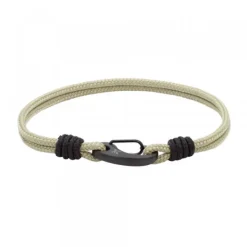 Pulsera Mosquetón y Nylon Beige*Eguzkilore New