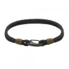 Pulsera Mosquetón y Nylon Negro*Eguzkilore Best