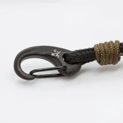 Pulsera Mosquetón y Nylon Negro*Eguzkilore Best