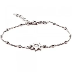 Pulsera Mountain de Plata con Cadena de Bolitas*Eguzkilore Online