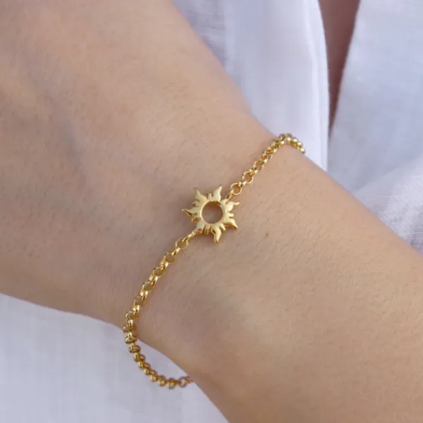 Pulsera Mountain Plata Dorada*Eguzkilore Clearance