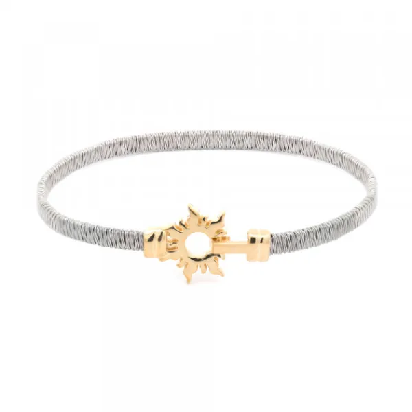 Pulsera Mountain Rígida Acero Bicolor*Eguzkilore Online