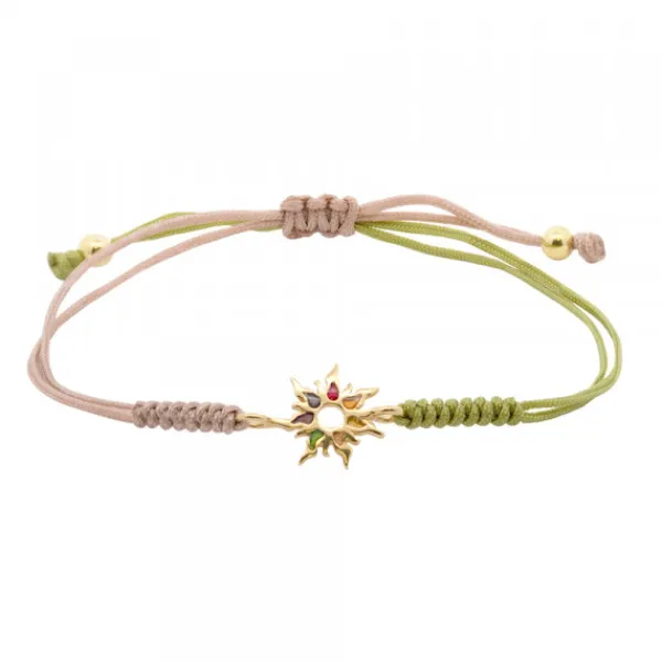 Pulsera Mountain Verde y Topo Dorada*Eguzkilore Clearance