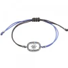 Pulsera Muka Macramé Plata y Circonitas Multicolor*Eguzkilore Best