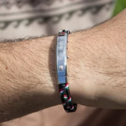 Pulsera Nylon Multicolor Chapa*Eguzkilore Best
