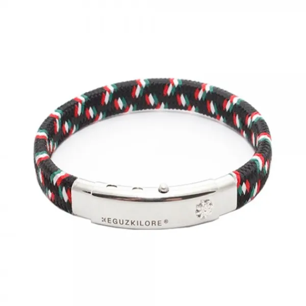 Pulsera Nylon Multicolor Chapa*Eguzkilore Best
