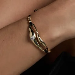 Pulsera Olatu Plata Dorada*Eguzkilore Online