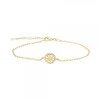 Pulsera Orla Plata Dorada con Circonitas*Eguzkilore Outlet