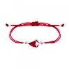 Pulsera Pañuelo San Fermín Plata con Hilo Rojo*Eguzkilore