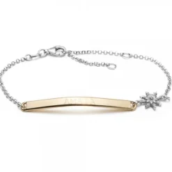 Pulsera PAULA de plata bicolor*Eguzkilore Sale