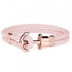 Pulsera Paul Hewitt de Cuero Rosa y Acero Rosa*Eguzkilore Best