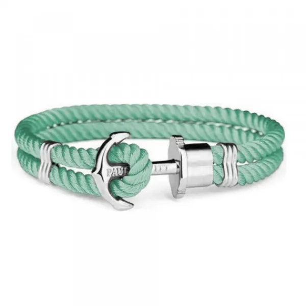 Pulsera Paul Hewitt de Nylon Verde y Acero*Eguzkilore