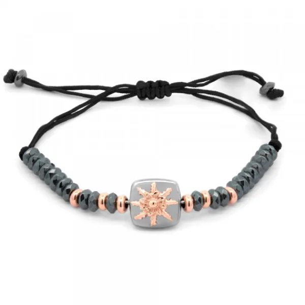 Pulsera Q2 Hematites y Rosa*Eguzkilore Sale