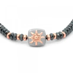 Pulsera Q2 Hematites y Rosa*Eguzkilore Sale