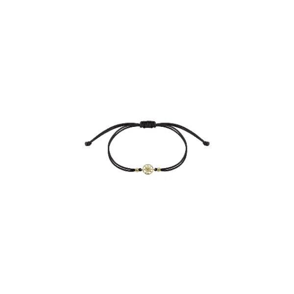 Pulsera Zero Oro 18kt. y Macramé*Eguzkilore Online