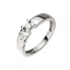 Sortija Grabado Oro Blanco y Diamante*Eguzkilore Best